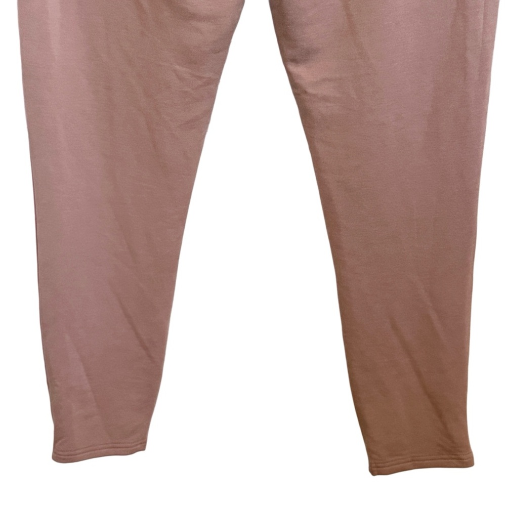 Fabletics Lia Lounge Tan Drawstring Leggings High Waist Soft Terry Pants Large - Picture 7 of 14